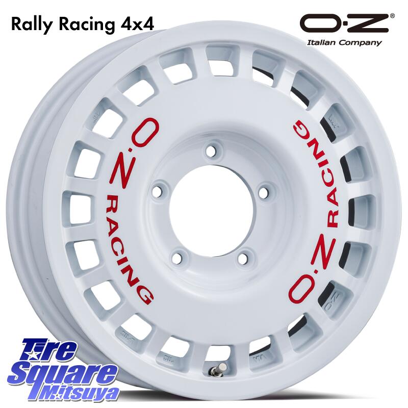 OZ Rally Racing 4x4 ジムニーシエラ用 ※インセット-5 ホイール 16インチ 16 X 6.0J +0 5穴 139.7 MUDSTAR マッドスターRADIAL AT A/T ホワイトレター 215/65R16 109*107 ジムニー シエラ