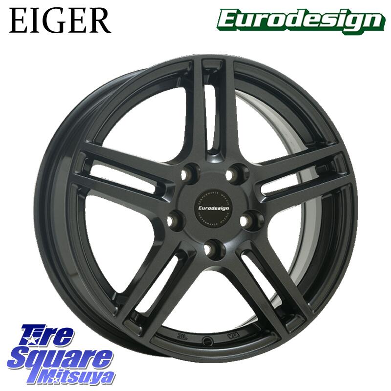 【10/15は最大27倍】【取付対象】 阿部商会 Eurodesign EIGER ホイールセット 17インチ 17 X 7.0J(B63) +50 5穴 108 ブリヂストン REGNO レグノ GR-X2 GRX2【特別価格12月末迄】 サマータイヤ 205/50R17