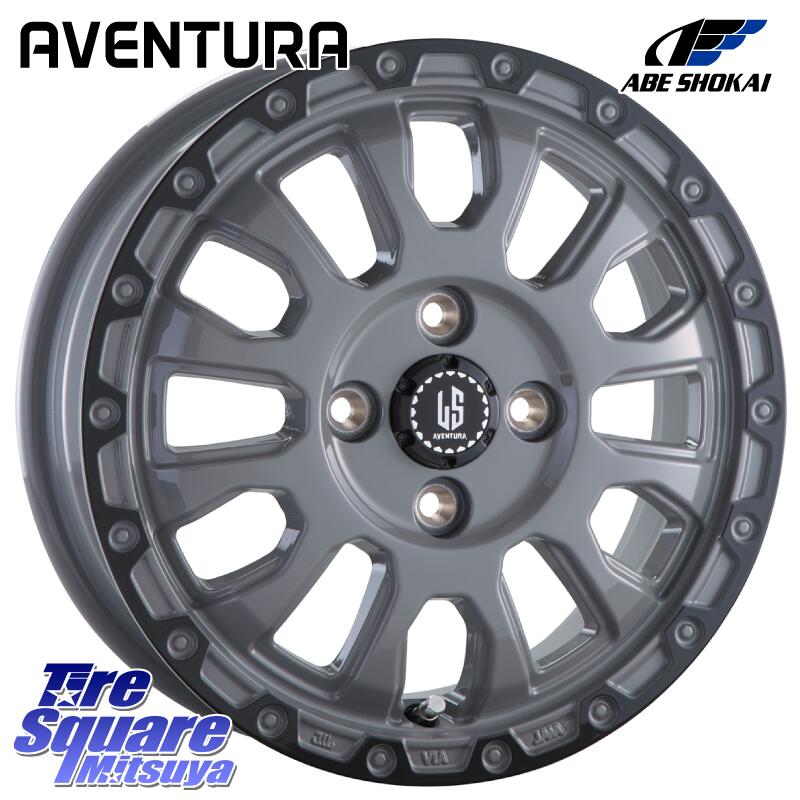 阿部商会 LA STRADA AVENTURA アヴェンチュラ 16インチ 16 X 6.0J +40 4穴 100 KUMHO ECSTA HS52 エクスタ サマータイヤ 195/55R16 アクア