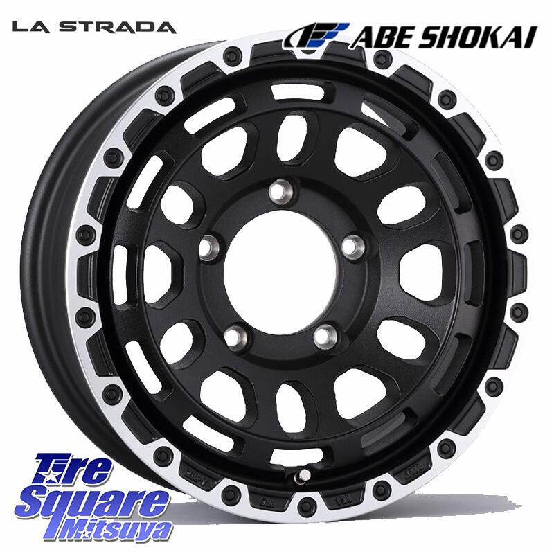 阿部商会 LA STRADA DISCOVER ホイール 15インチ 15 X 6.0J +0 5穴 139.7 TOYOTIRES オープンカントリー RT トーヨー R/T サマータイヤ 195/80R15 シエラ