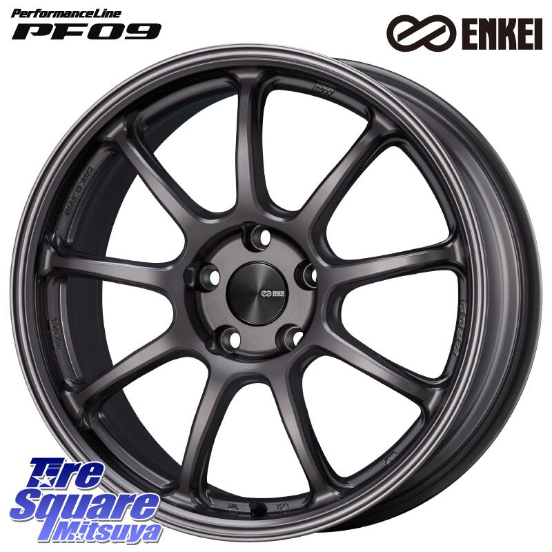 ENKEI PerformanceLine PF09 ホイール 4本 18インチ 18 X 8.0J(MINI F54) 50 5穴 112 コンチネンタル Premium Contact 7 EV プレミアムコンタクト7EV 92Y XL 並行 2023年製 225/40R18 MINI ミニ クラブマン