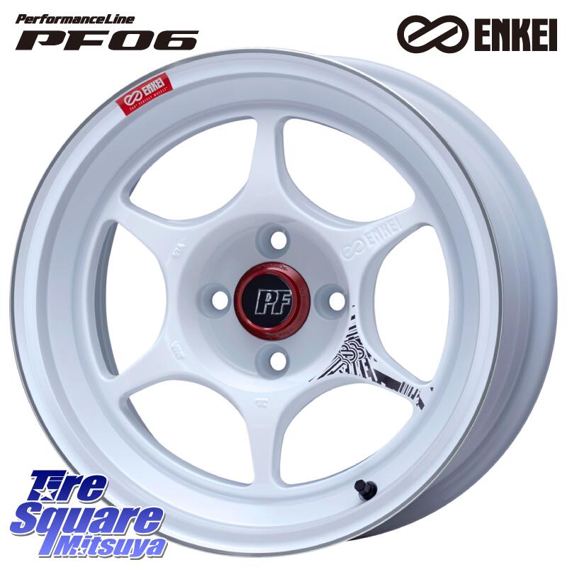 ENKEI エンケイ PerformanceLine PF06 ホイール 17インチ 17 X 7.0J +45 4穴 100 ブリヂストン NEWNO ニューノ サマータイヤ 195/45R17 アクア フィット ヤリス ロードスター