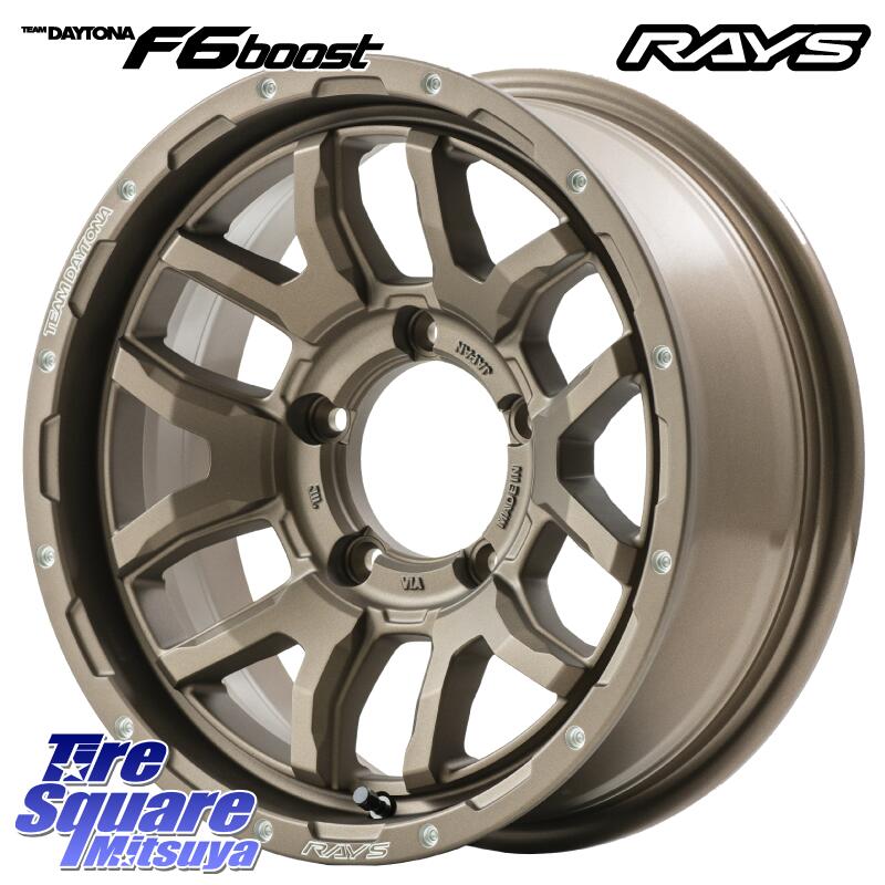 RAYS 【欠品次回8月末】 レイズ DAYTONA デイトナ F6 Boost インセット-5 16 X 6.0J +0 5穴 139.7 VITOUR FORMULA X RWL-WSW ホワイトレター 納期要確認商品 215/65R16 ジムニー シエラ