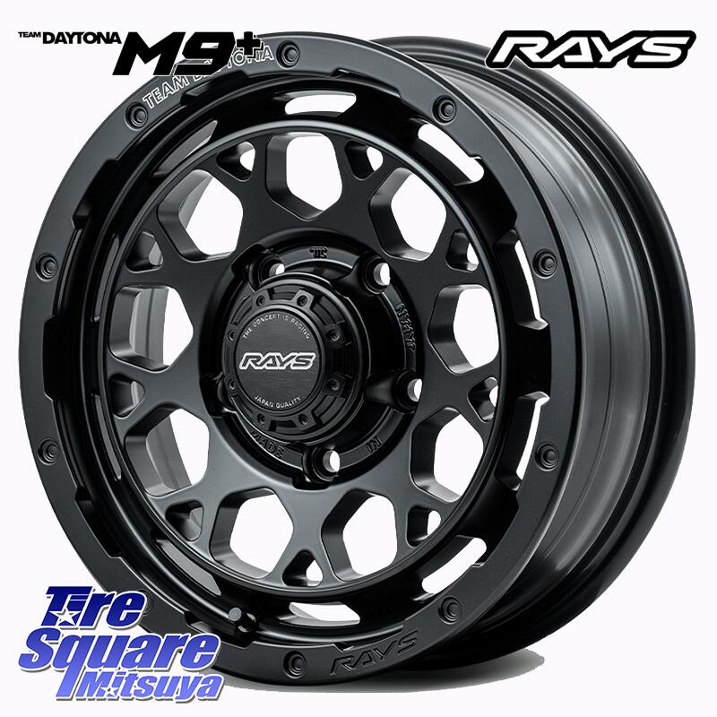 RAYS TEAM DAYTONA M9+ BOJ ※インセット-5 ホイール 16インチ 16 X 6.0J +0 5穴 139.7 ミシュラン LATITUDE TOUR HP 98H 正規 215/65R16 ジムニー シエラ