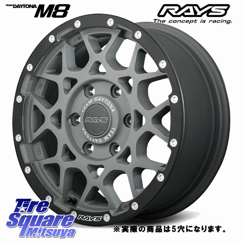 RAYS 【欠品次回9月末】 M8 TEAM DAYTONA ホイール 17インチ 17 X 7.0J +40 5穴 114.3 ブリヂストン LUFT RV2 ルフト サマータイヤ 225/55R17