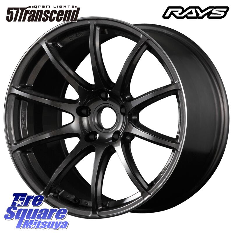 【5/18いちばの日最大27倍】 WRX S4 RAYS 【欠品次回10月中旬】レイズ GlamLights グラムライツ 57Transcend 18 X 8.0J +45 5穴 114.3DUNLOP ダンロップ ディレッツァ Z3 DIREZZA サマータイヤ 245/40R18