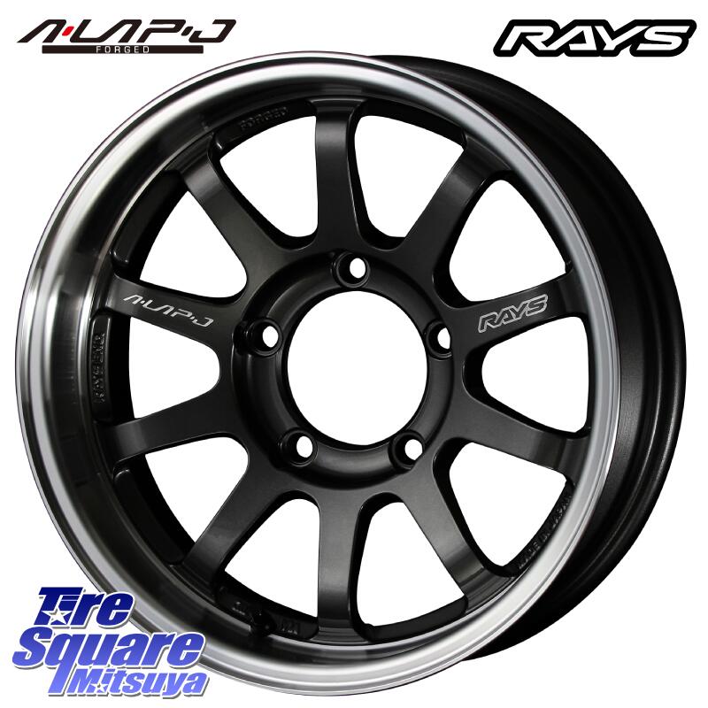 RAYS 【欠品次回9月末】 レイズ A LAP-J ホイール 16インチ 16 X 6.0J +5 5穴 139.7 VITOUR FORMULA X RWL-WSW ホワイトレター 納期要確認商品 215/65R16 ジムニー シエラ