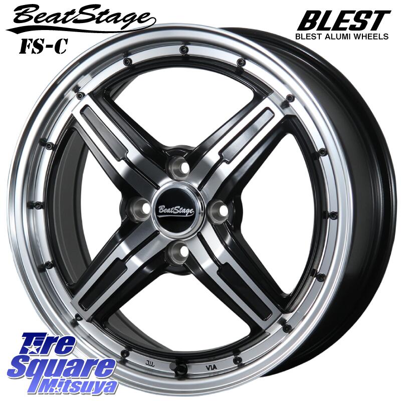 【予告4/23〜クーポン発行します！】 プロボックス サクシード タンク BLEST Beat Stage FS-C ホイール セット 16インチ 16 X 6.0J +40 4穴 100ブリヂストン プレイズ Playz PX 2 【特別価格6月末迄】サマータイヤ 195/45R16