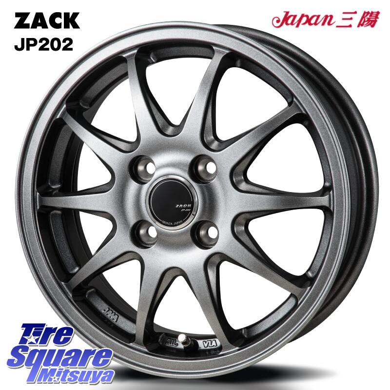 Japan三陽 ZACK JP202 ホイール 4本 15インチ 15 X 5.5J +43 4穴 100 VITOUR FORMULA X RWL-WSW ホワイトレター 納期要確認商品 185/65R15 アクア ノート