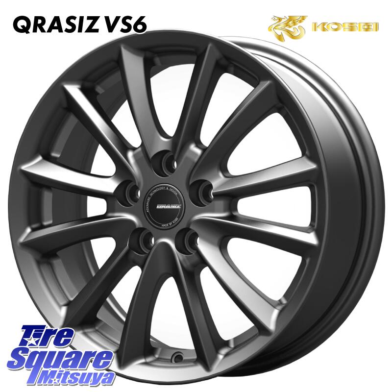 【9/5は楽天スーパーSALE！ 2千円クーポン発行中！】 KOSEI クレイシズVS6 QRA712Gホイール 17 X 7.0J +53 5穴 100 ブリヂストン TURANZA T005 トランザ 95W XL ★ 並行 205/55R17