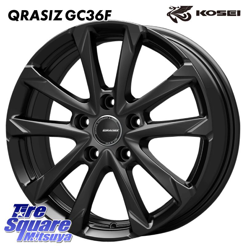 KOSEI QGC720B QRASIZ GC36F クレイシズ ホイール 17インチ 17 X 7.0J +40 5穴 114.3 ホイールのみ 4本価格 RAV4 カムリ