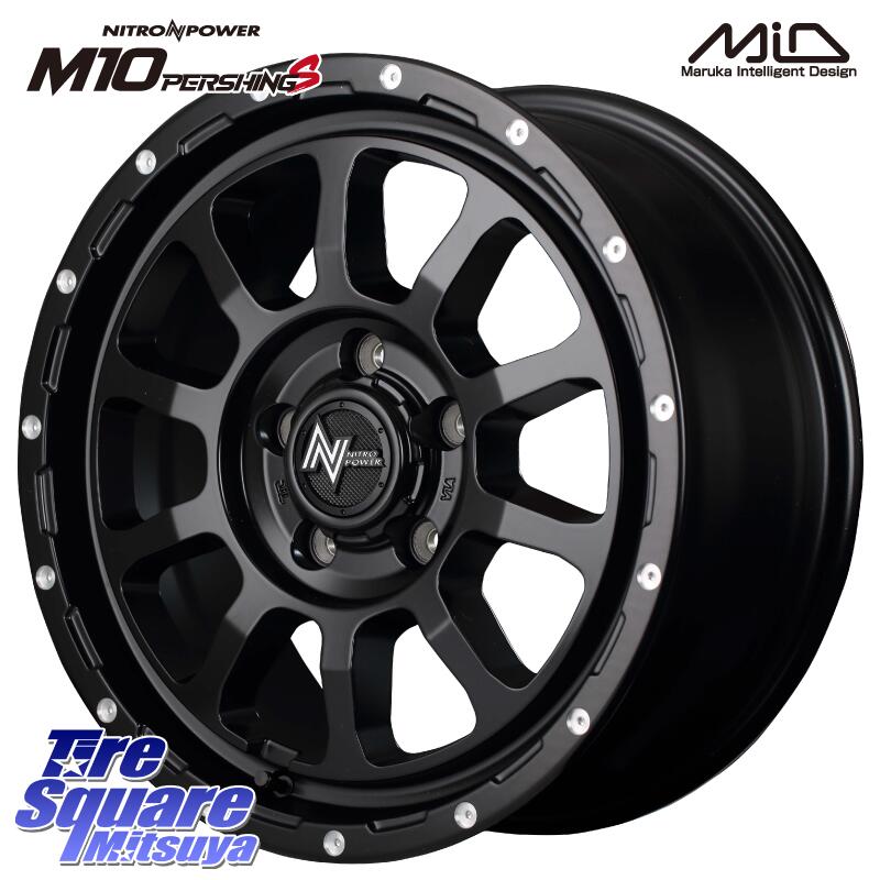 MANARAY MID ナイトロパワー M10 PERSHING S 17インチ 17 X 7.0J +42 5穴 114.3 ホイールのみ 4本価格 RAV4 カムリ