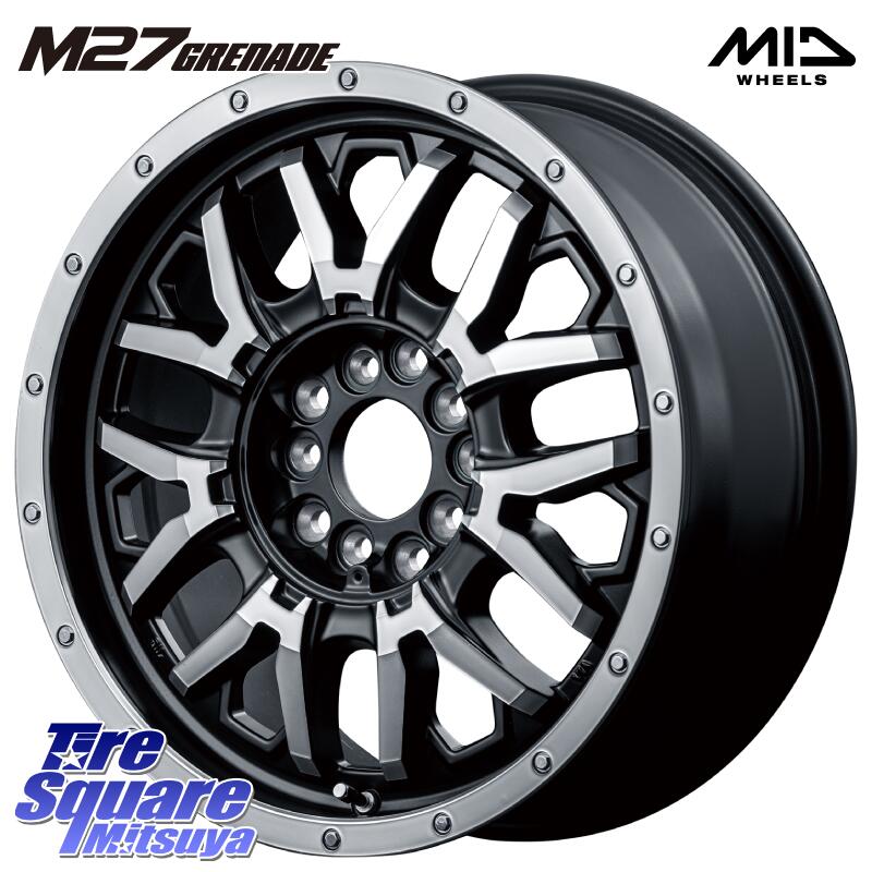 MANARAY NITRO POWER ナイトロパワー M27 GRENADE グレネード 5ホールマルチ 17 X 7.0J +40 5穴 127 グッドイヤー WRANGLER DURATRAC RT サマータイヤ 265/70R17 ジープ ラングラー JK JL