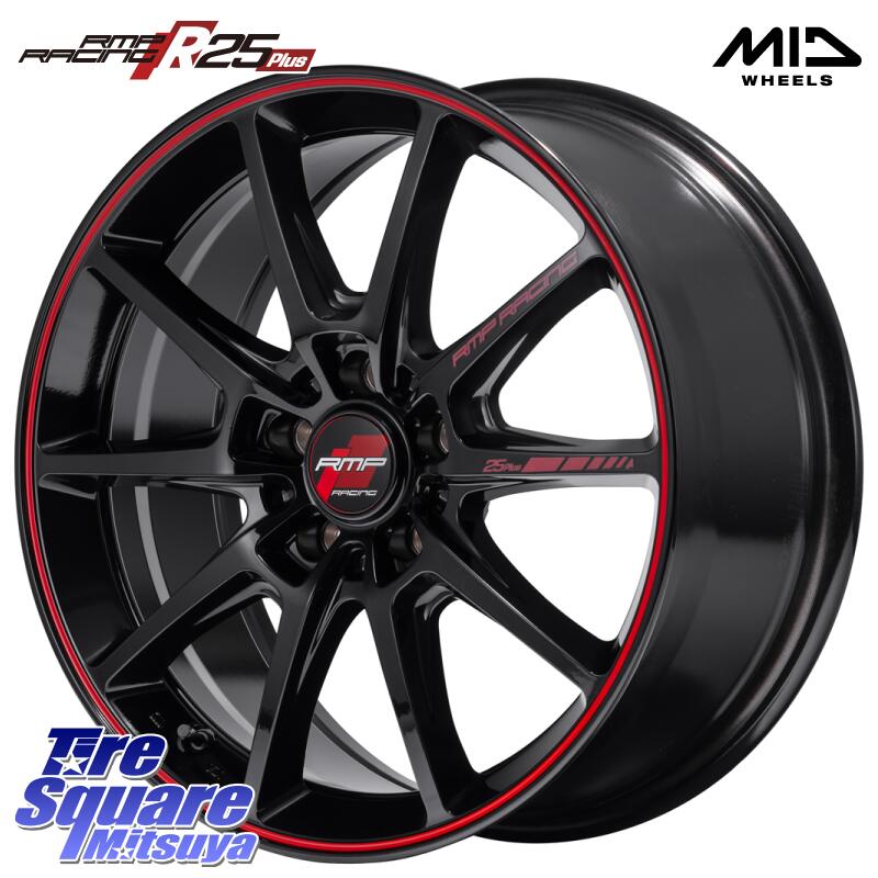 MANARAY MID RMP RACING R25Plus ホイール 18インチ 18 X 8.5J(86 Brembo) +45 5穴 100 KUMHO ECSTA PS31 エクスタ サマータイヤ 225/40R18 86 ブレンボキャリパー対応