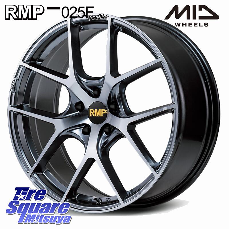 MANARAY MID RMP 025F RN（Rich Noir） ホイール 20インチ 20 X 8.5J +38 5穴 114.3 ピレリ POWERGY パワジー サマータイヤ 245/35R20 アルファード