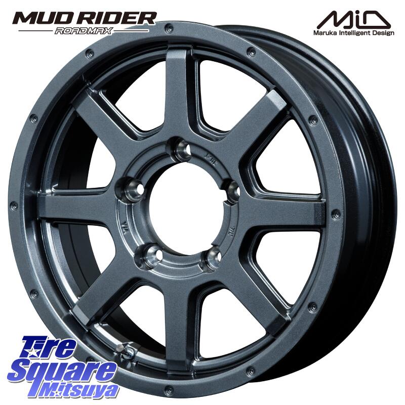 MANARAY MID ロードマックス マッドライダー ROADMAX MUD RIDER 16 X 5.5J +22 5穴 139.7 ホイールのみ 4本価格