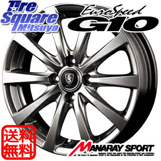 【4/20は最大26倍】 デミオ MANARAY EUROSPEED ユーロスピード G10 ホイールセット 15インチ 15 X 6.0J +45 4穴 100YOKOHAMA ヨコハマ BluEarth 4S AW 21 オールシーズンタイヤ 185/55R15