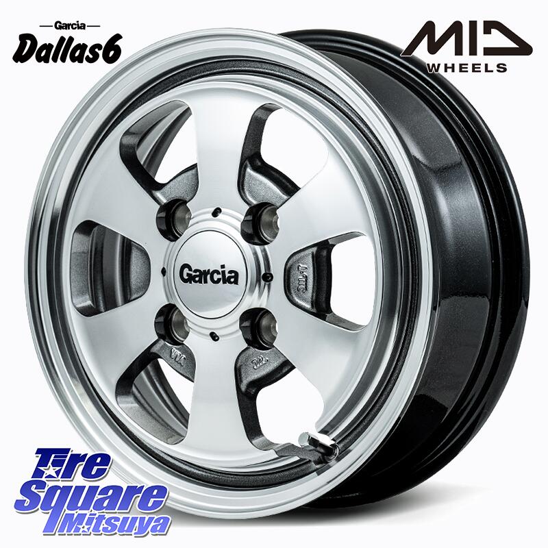DUNLOP WINTER MAXX LV01 for VAN ウィンターマックス スタッドレス ミツヤ 145/80R12 80*78 MANARAY MID Garcia Dallas6 ホイール 12インチ 12 X 4.0J +42 4穴 100 N-VAN アトレー・ハイゼット