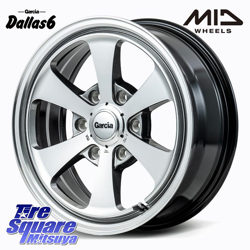 MANARAY MID Garcia Dallas6 ホイール 15インチ 15 X 6.0J +33 6穴 139.7 ミシュラン アジリス3 AGILIS3 正規品 サマータイヤ 215/70R15 109*107 ハイエース 200系