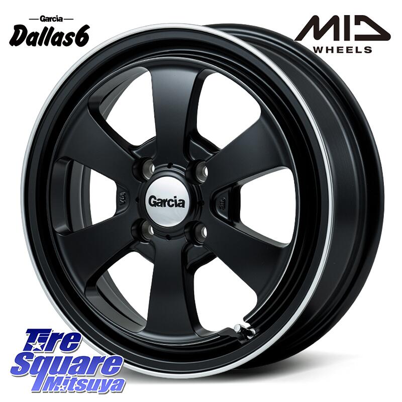 MANARAY MID Garcia Dallas6 ホイール 15インチ 15 X 4.5J +45 4穴 100 ブリヂストン ECOPIA NH200C エコピア サマータイヤ 165/65R15 ソリオ タフト デリカミニ