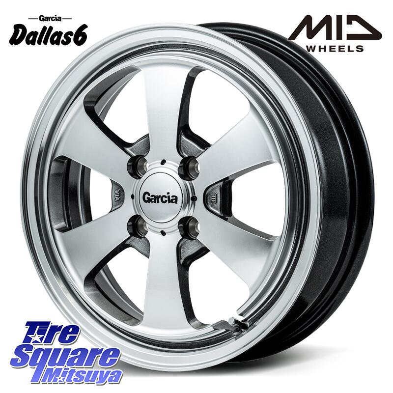 DUNLOP ウィンターマックス02 WM02 特価 ダンロップ スタッドレス 155/65R14 MANARAY MID Garcia Dallas6 ホイール 14インチ 14 X 4.5J +45 4穴 100