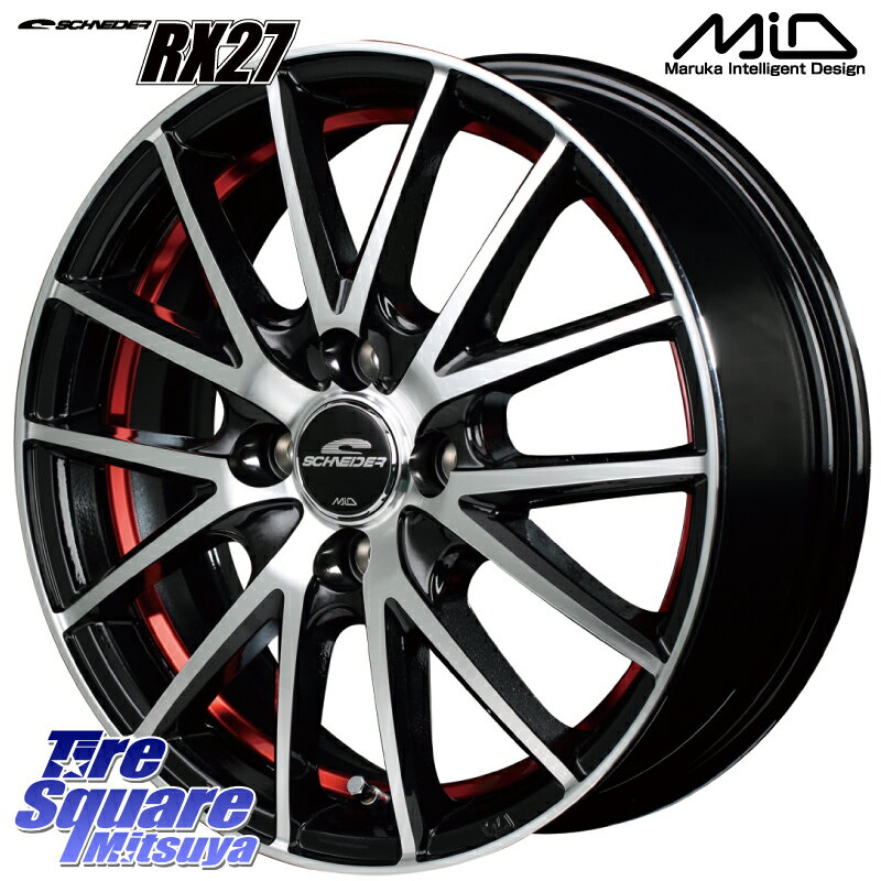 YOKOHAMA ヨコハマ ブルーアースGT AE51 サマータイヤ 185/65R15 MANARAY SCHNEIDER RX27 RX-27 ホイールセット 4本 15インチ 15 X 5.5J +43 4穴 100