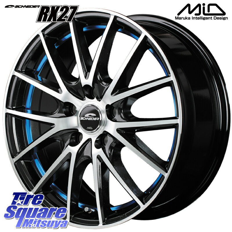 MANARAY MID SCHNEIDER シュナイダー RX27 RX-27 ホイール 4本 17インチ 17 X 7.0J 50 5穴 100 グッドイヤー EfficientGrip エフィシェントグリップ 正規品 新車装着 サマータイヤ 205/50R17 インプレッサ カローラスポーツ