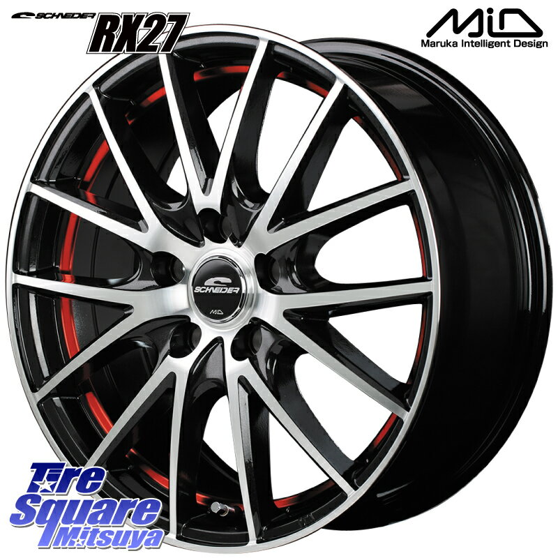 MANARAY MID SCHNEIDER シュナイダー RX27 RX-27 ホイール 4本 17インチ 17 X 7.0J 48 5穴 114.3 グッドイヤー EfficientGrip エフィシェントグリップ 正規品 新車装着 サマータイヤ 205/50R17 セレナ インプレッサ セレナ