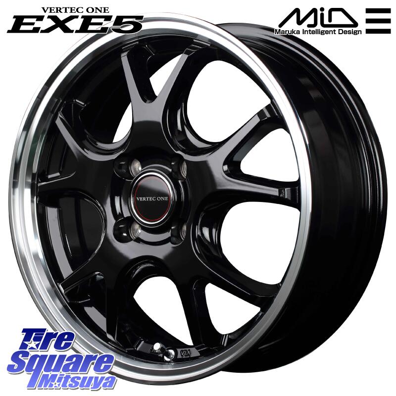 MANARAY MID VERTEC ONE EXE5 ホイール 16インチ 16 X 6.0J +43 4穴 100 グッドイヤー EfficientGrip エフィシェントグリップ 正規品 新車装着 サマータイヤ 195/60R16 オーラ