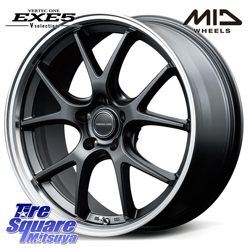 MANARAY MID VERTEC ONE EXE5 Vselection ホイール 19インチ 19 X 8.0J +42 5穴 114.3 グッドイヤー EAGLE F1 ASYMMETRIC2 イーグル F1 アシメトリック2 (92Y) N0 正規品 新車装着 サマータイヤ 235/40R19 カムリ