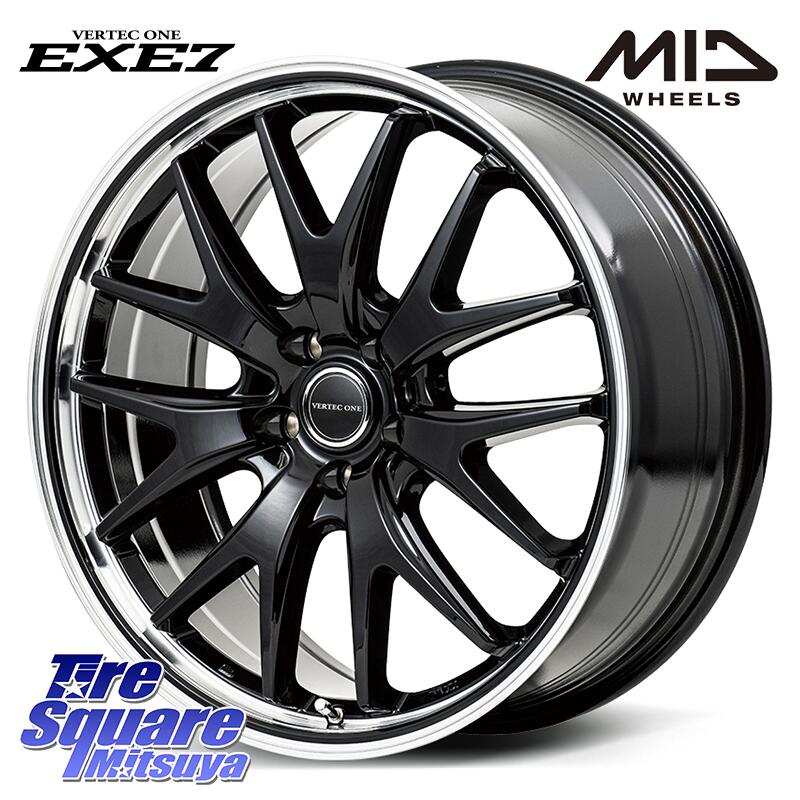 MANARAY MID VERTEC ONE EXE7 ホイール 18インチ 18 X 8.0J +42 5穴 114.3 ブリヂストン POTENZA ポテンザ S007A 【正規品】 サマータイヤ 225/40R18 ヤリス