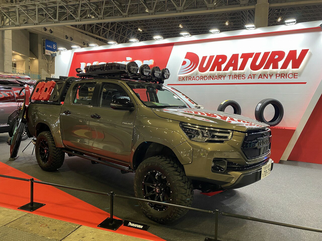 HAZARD HILUX GUN 125 後期用 東京オートサロン 2022 デモカー タコマックス フェイスキット オーバーフェンダー サイドステップ セット