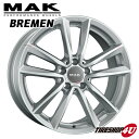 【最大2,000円OFF】16インチ MAK BREMEN ブレーメン 16x6.5J 5/112 +47 HUB 66.6φ シルバー メルセデスベンツ Aクラス W169/W176 Bクラス W246 CLA W117 新品アルミホイール1本価格 純正ボルト センターキャップ対応