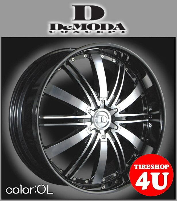 20インチDeMODA Absolute（ディモーダ アブソリュート） CX-5 ヴァンガード 20×8.5J 5/114.3 ET35 オニキスリップ（OL)245/45R20 新品タイヤホイール4本セット価格 正規輸入品 JWL規格適合品