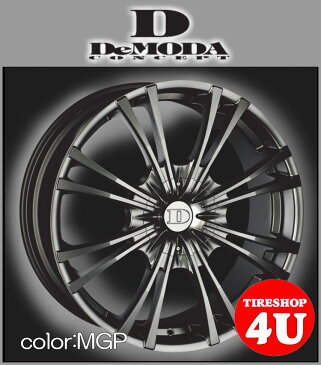 20インチDeMODA MIURA（ディモーダ ミウラ） JEEP グランドチェロキー（WH） 20×8.5J 5/127 ET45 マットグラファイト（MGP)265/45R20 ※当社指定輸入タイヤ新品タイヤホイール4本セット価格 JWL規格適合品