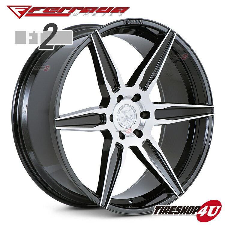 22インチ Ferrada wheels FT2 22×9.5JPCD:6/139.7・6/135・5/139.7・5/150 color:マシンブラック 新品アルミホイール単品1本価格 フェラーダホイールズ コンケーブ