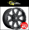 【取付対象】 18インチFUEL OFF-ROAD BOOST 18×9.0J Black/MilledFJクルーザー（リフトアップ車） フューエルオフロード　ホステージ NITTO Trail Grppler 285/65R18タイヤホイール4本セット