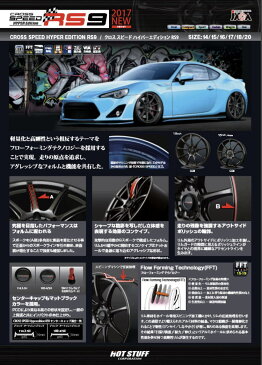 19インチCROSS SPEED HYPER EDITION RS9 19×8.5J　5/114.3 +35グロスガンメタ クロススピード ハイパーエディション RS9 フェイス:1 新品アルミホイール1本価格 200系クラウン対応