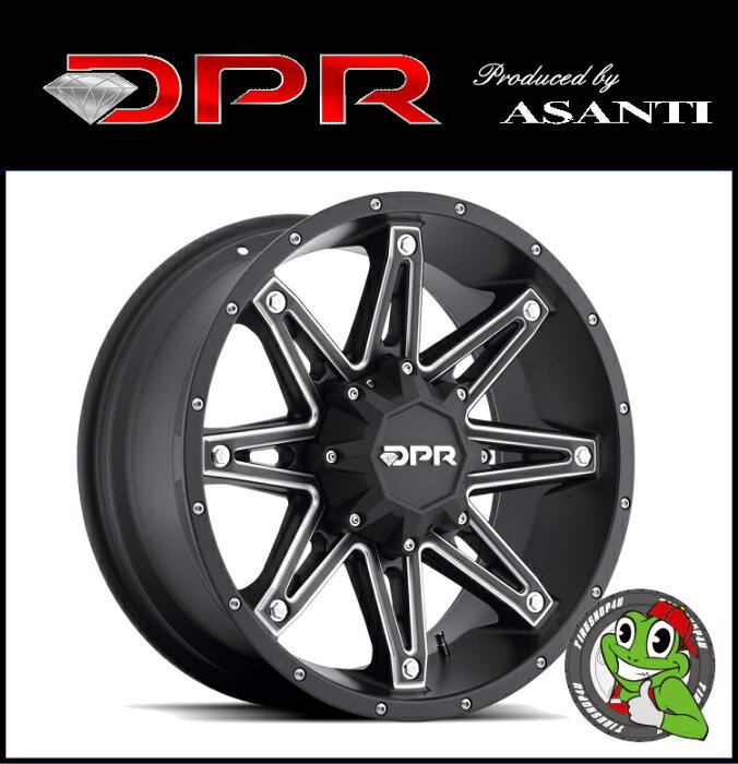 20インチDPR OFFROAD GLOC 20×10.0J　6/135 +10Matte Diamond DPR オフロードホイール グロック 新品アルミホイール1本価格 リンカーン ナビゲーター、FORD F-150（2003y〜）※要オーバーフェンダー