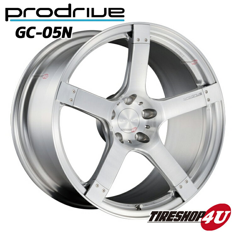 1台分4本購入で送料無料 代引き不可 20インチProdrive GC-05N 20×9.0J　5/112 +35 BF（ブラッシュドフィニッシュ） FACE 1/DISK D1 鍛造 プロドライブ GC05N 新品アルミホイール1本価格 VW/AUDI 57ΦHUBリング・取付ボルト付属