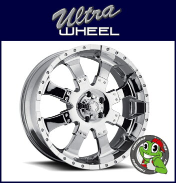 【大感謝祭期間限定 ポイント最大43倍】新品アルミホイール単品1本価格 18インチULTRA WHEEL　Type-223/224 GOLIATH 18×9.0J　6/139.7+30Chrome ウルトラホイール ゴライアス エスカレード、タホ、シルバラード、アルマダ、H3、パジェロ など