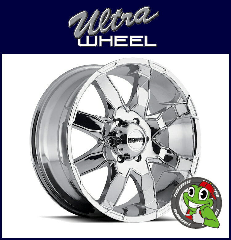 【SS期間限定 ポイント最大43倍】新品アルミホイール単品1本価格 17インチULTRA WHEEL　Type-225 Phantom 17×8.0J　5/139.7+20Chrome ウルトラホイール ファントム ダッジ ラムバン、ラムトラックなど