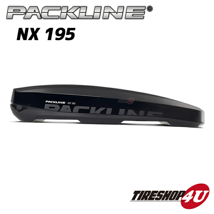 PACKLINE（パックライン） NX195ルーフボックス ノルウェーブランド ピアノブラック容量：380L スキー/スノーボード フィッシング アウトドア ジェットバック 収納 正規品 代引き不可