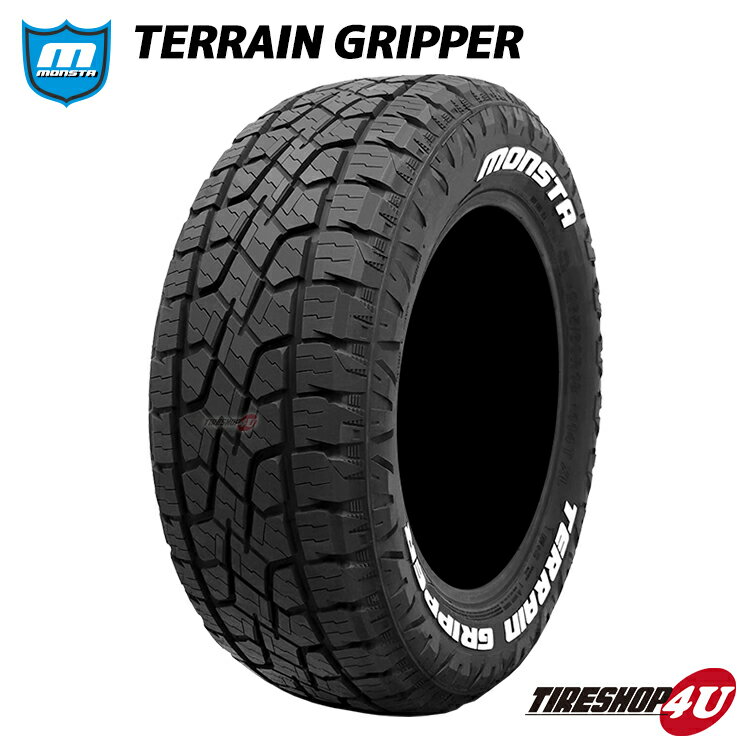 【取付対象】 5/20頃入荷予定 4本セット 送料無料 新品 MONSTA TERRAIN GRIPPER 225/60R18 104H RWL モンスタタイヤ テレーングリッパー 225/60-18 ホワイトレター /ForceデモカーRAV4装着タイヤ ブロックタイヤ CL1