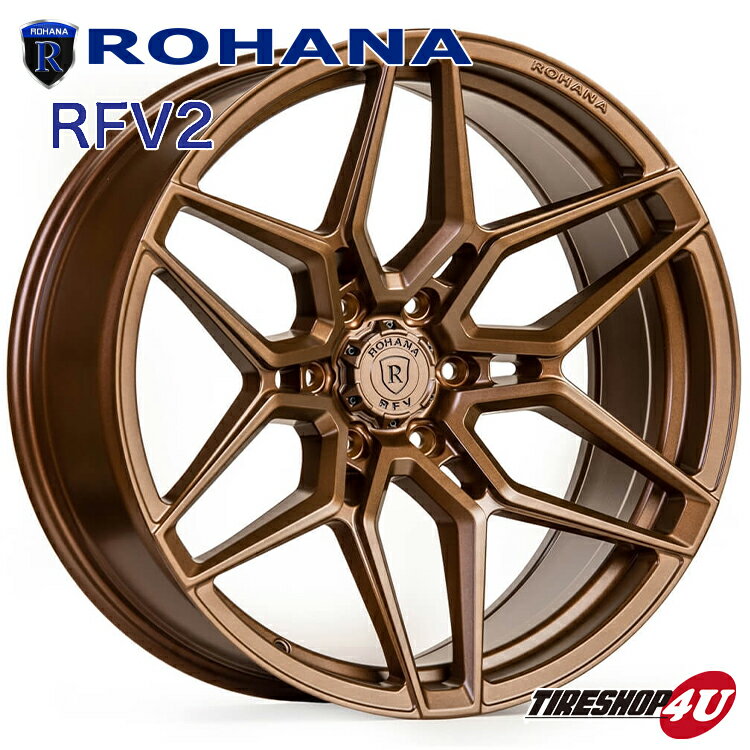 送料無料 ROHANA RFV2 20×9.5J 6/135 +18 マットブロンズ ロハナ ホイール 1本価格 単品 正規品 Rotary Forged製法 JWL規格 20インチ オフロード Ford Raptor F150 フォード ラプター など