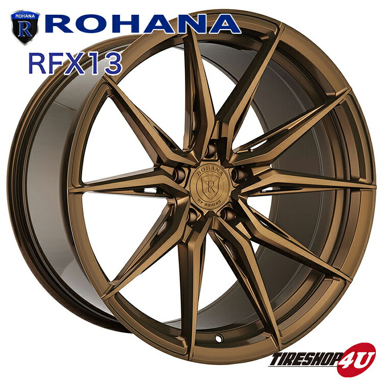 ROHANA RFX13 20×9.0J 5/112 +35 ブラッシュドブロンズPIRELLI POWERGY 245/35R20 95Y XL サマータイヤホイールセット 4本セット 20インチ コンケーブ 