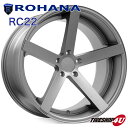 【最大P10倍】ROHANA RC22 20×10.0J 5/120 +40 マットグラファイト ホイール 1本 単品(2)