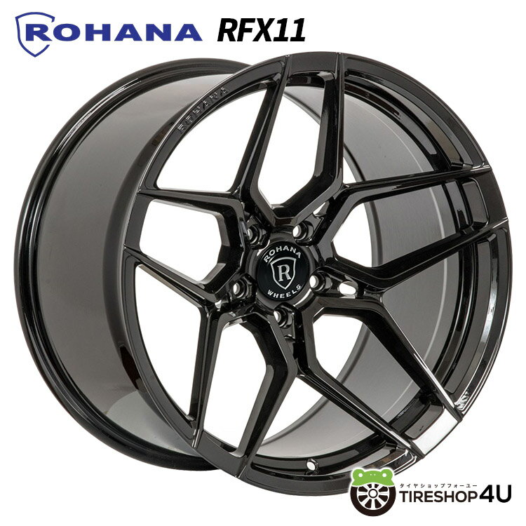 【最大2,000円OFF】【即納】ROHANA RFX11 特注サイズ RFX11 22×9.0J 5/120 30 グロスブラック ロハナ 正規品 新品 アルミホイール 1本価格 22x9J 軽量モデル 【 LAND ROVER ランドローバー DEFENDER ディフェンダー 90 110 Tesla テスラ Model X モデル X 】