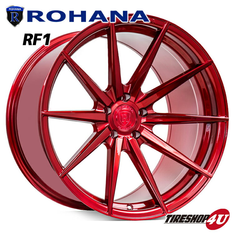 ROHANA RFX1 20×9.0J 5/112 +25 グロスレッド 新品 ロハナ 正規品 20インチ 20x9j アルミホイール 1本価格 単品 AUDI BMW アウディ メルセデスベンツ