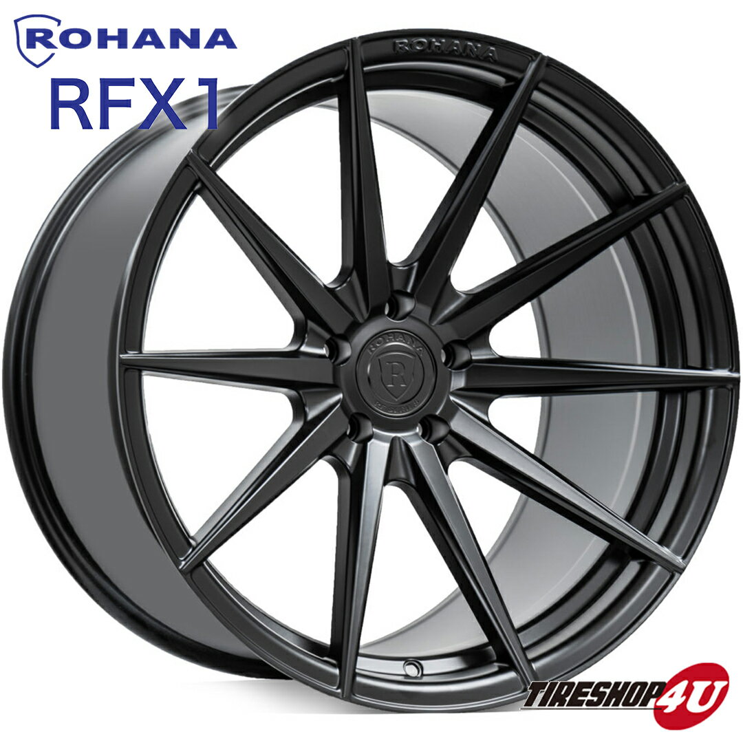 ROHANA RFX1 20×11.0J 5/112 +28 マットブラック 新品 ロハナ 正規品 20インチ 20x11j アルミホイール 1本価格 単品 AUDI BMW アウディ メルセデスベンツ
